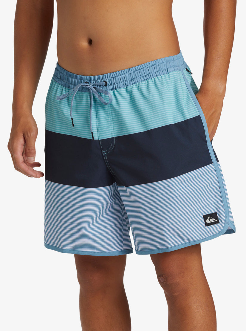 Surfsilk Tijuana Volley 17" Elastic Waist Shorts - Blue Shadow