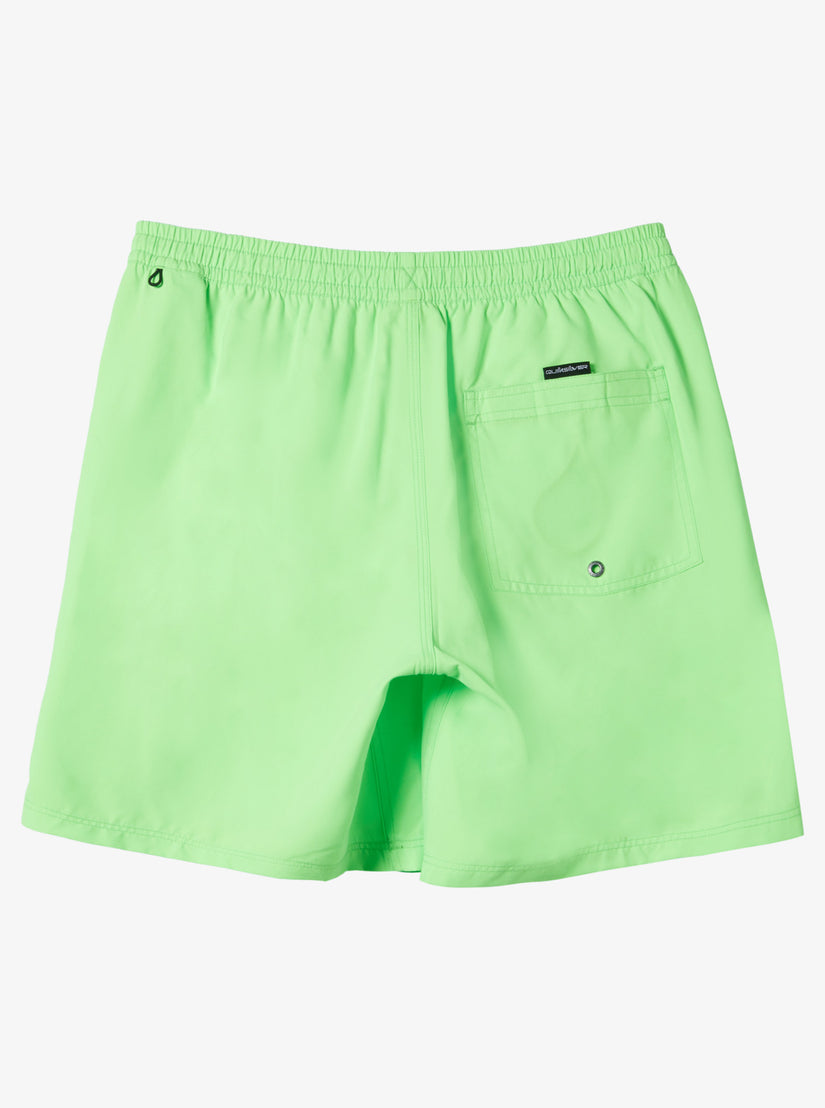 Everyday Solid Volley 15" Elastic Waist Shorts - Green Gecko