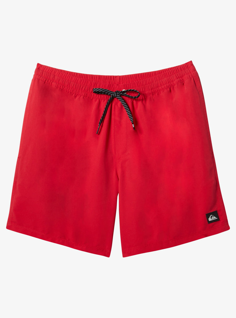 Everyday Solid Volley 17" Elastic Waist Shorts - High Risk Red