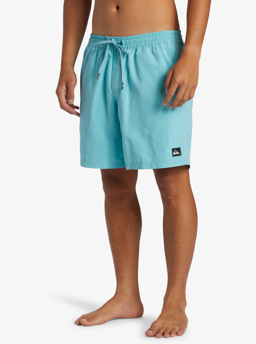 Everyday Solid Volley 17" Elastic Waist Shorts - Marine Blue