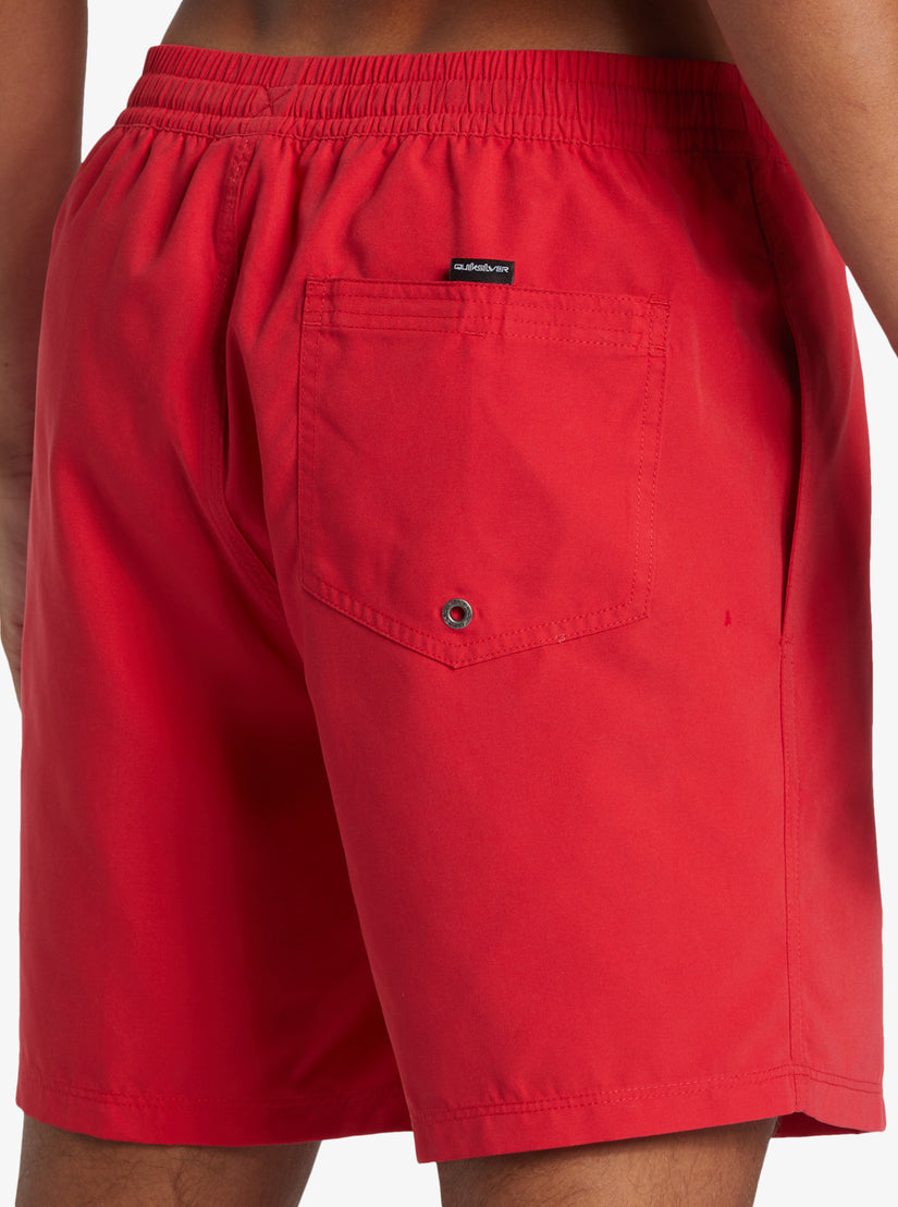 Everyday Solid Volley 17" Elastic Waist Shorts - High Risk Red