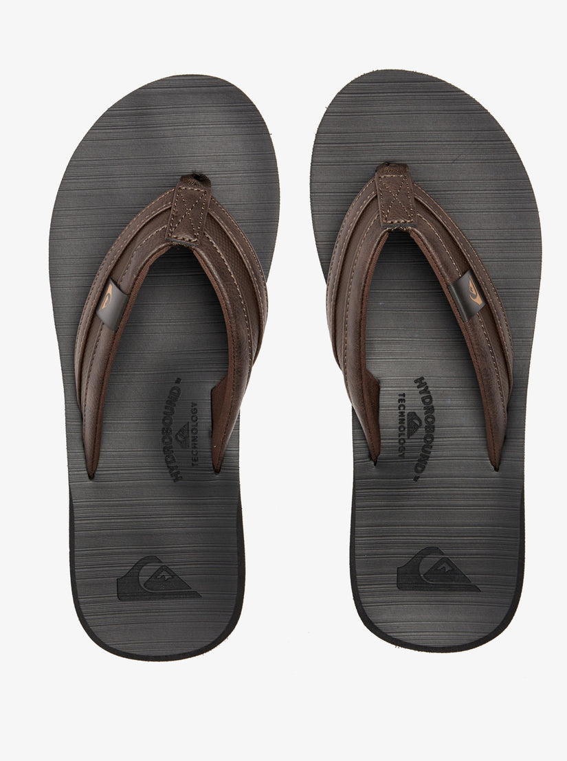 Carver Squish Sandals - Brown/Black/Brown