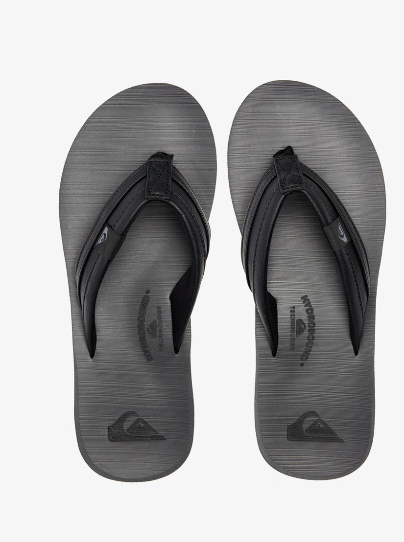 Carver Squish Sandals - Black/Grey/Black