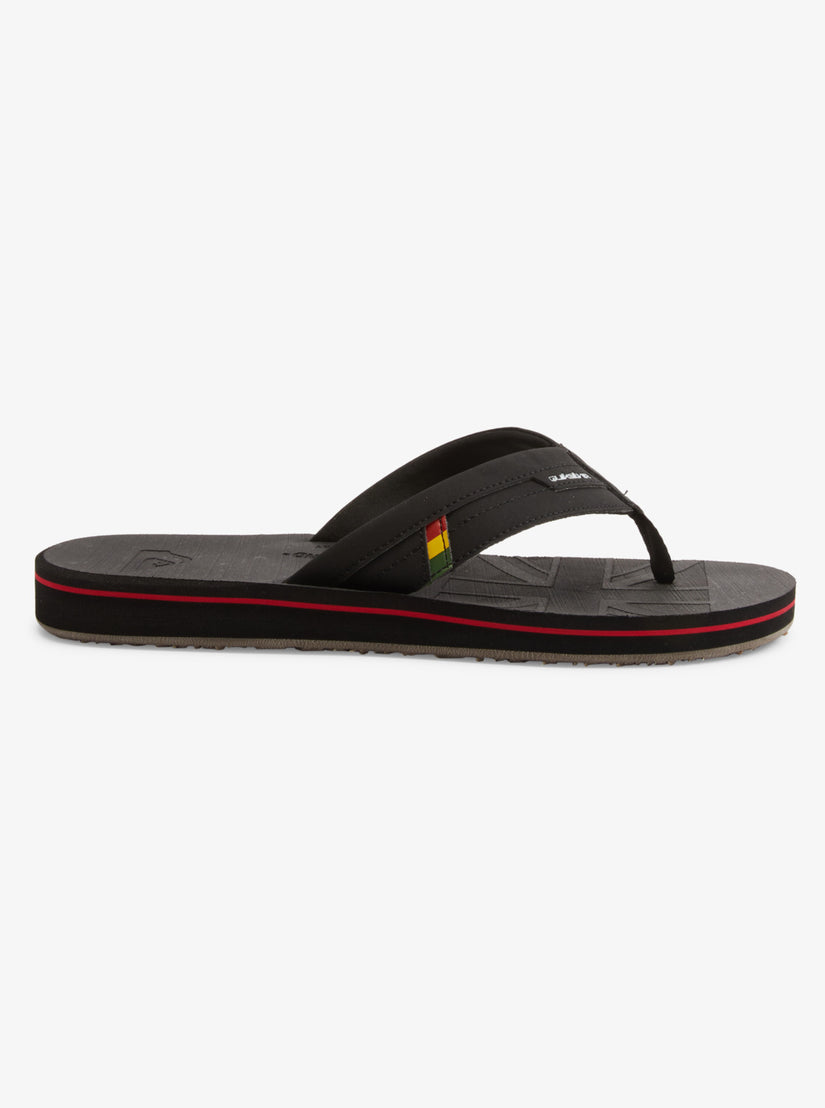 Island Oasis Squish Slide Sandals - Black 1