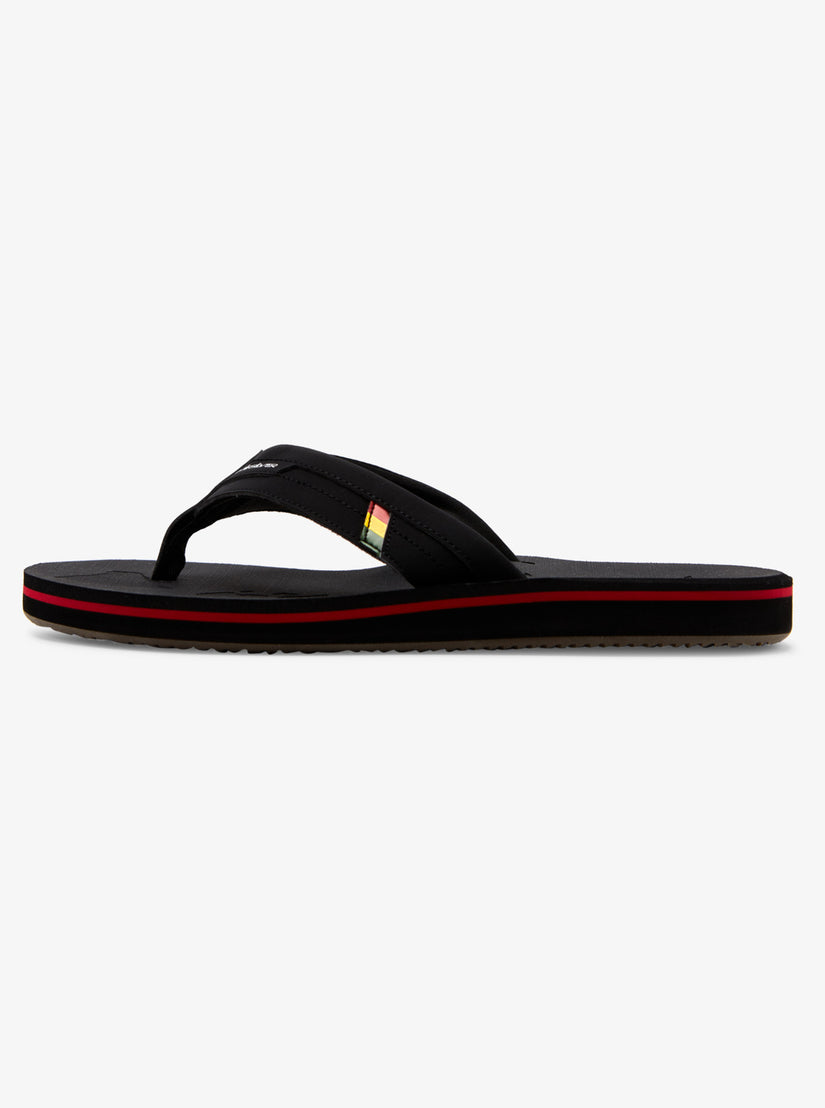 Island Oasis Squish Slide Sandals - Black 1