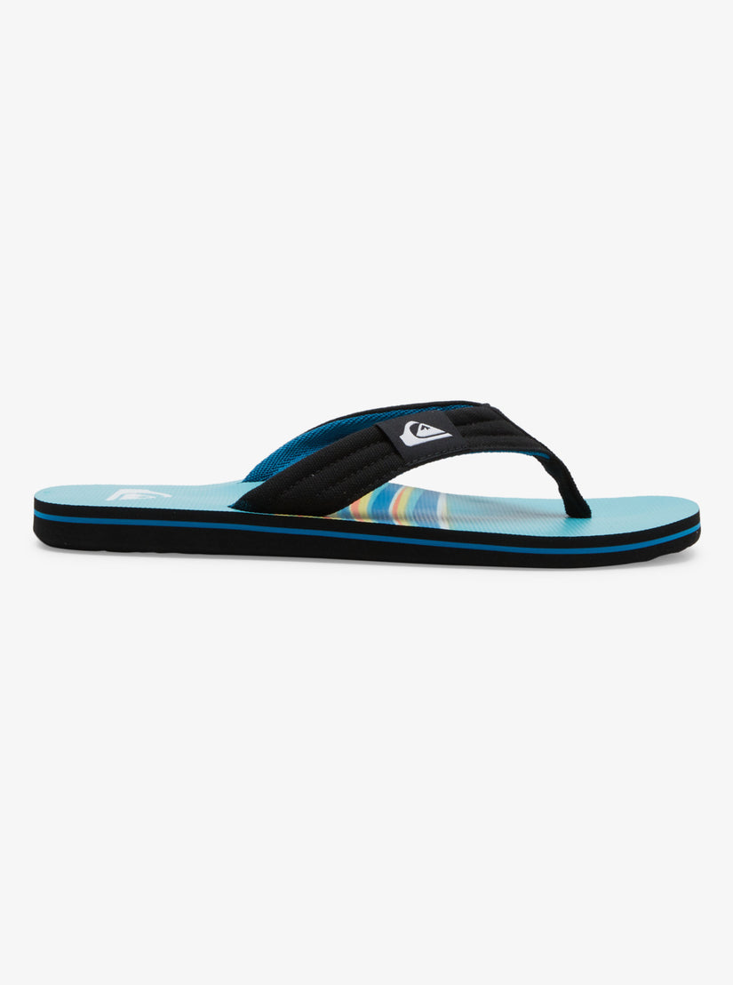 Molokai Layback Sandals - Black/Blue/Black