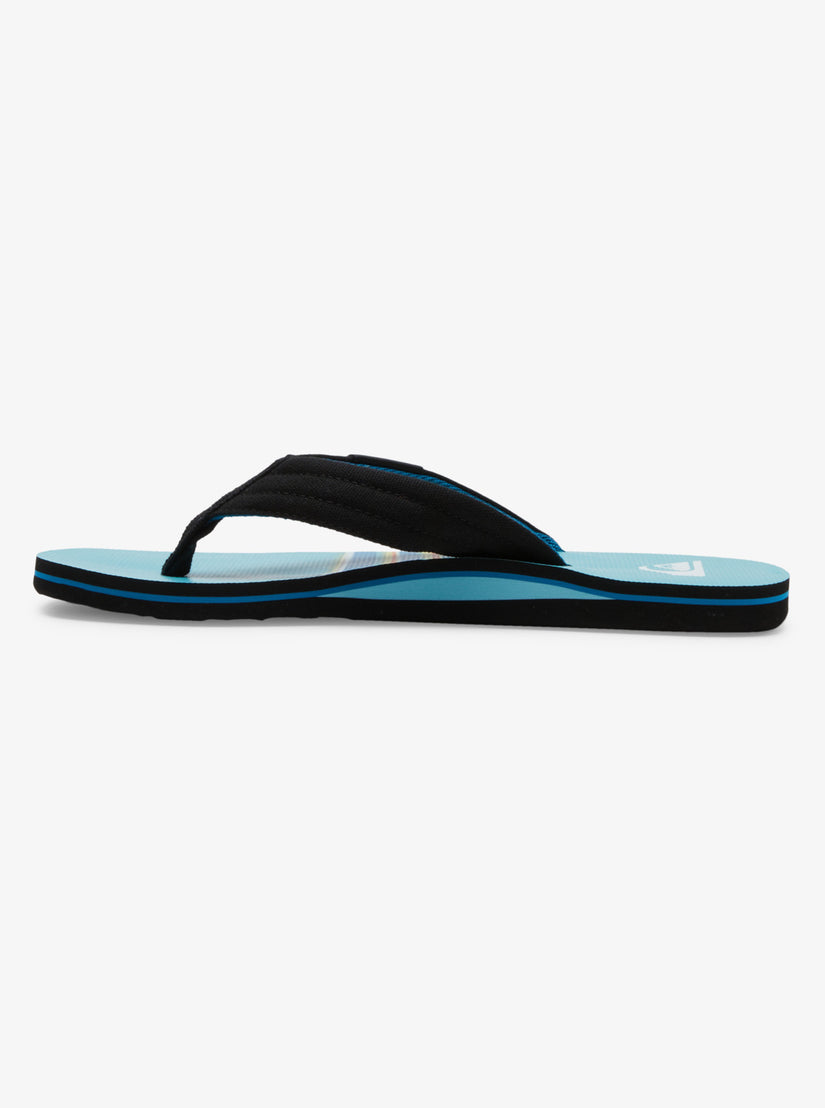 Molokai Layback Sandals - Black/Blue/Black