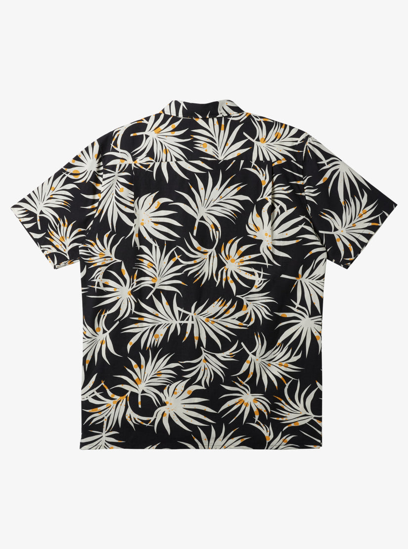 Beach Club Casual Short Sleeve Woven Shirt - Black Aop Better Ss