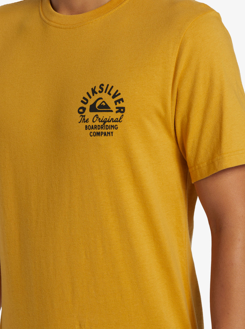 Circled Script T-Shirt - Mustard
