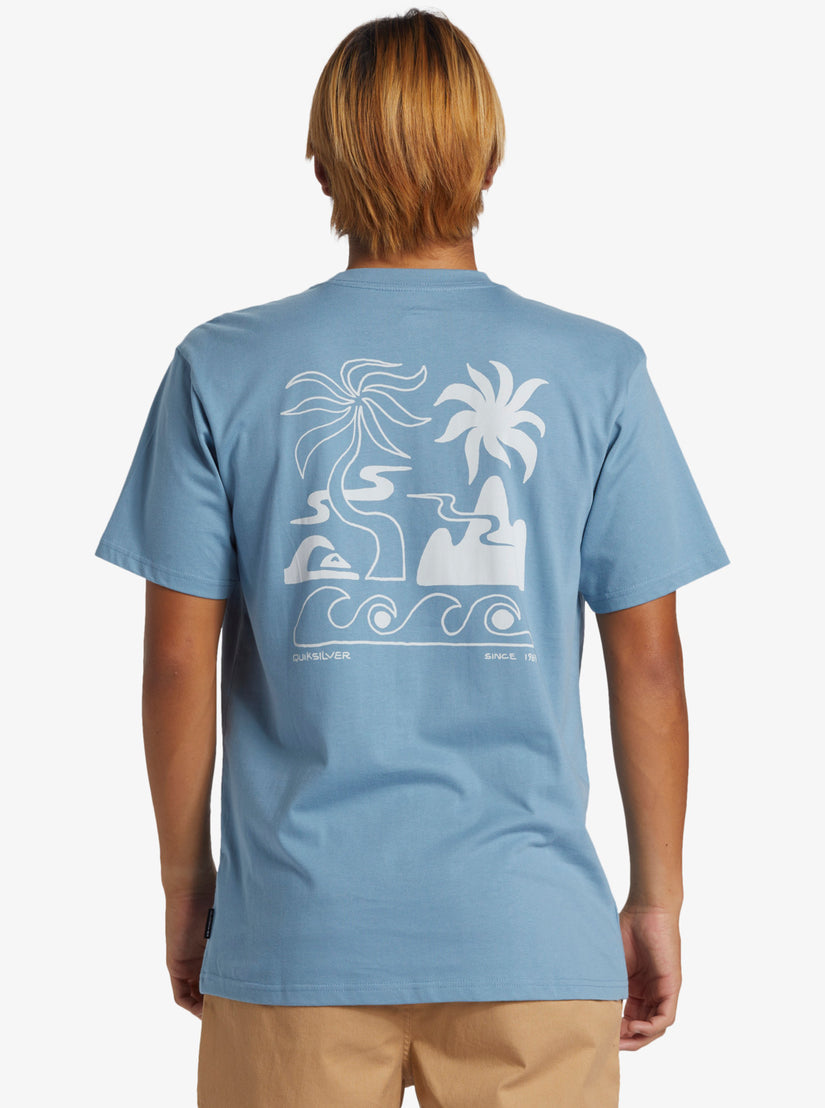 Tropical Breeze T-Shirt - Blue Shadow