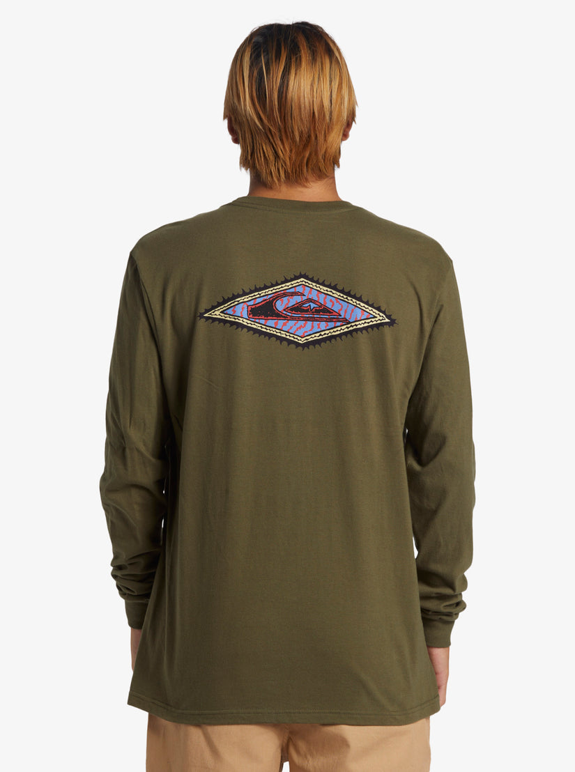 Diamond Long Sleeve T-Shirt - Grape Leaf