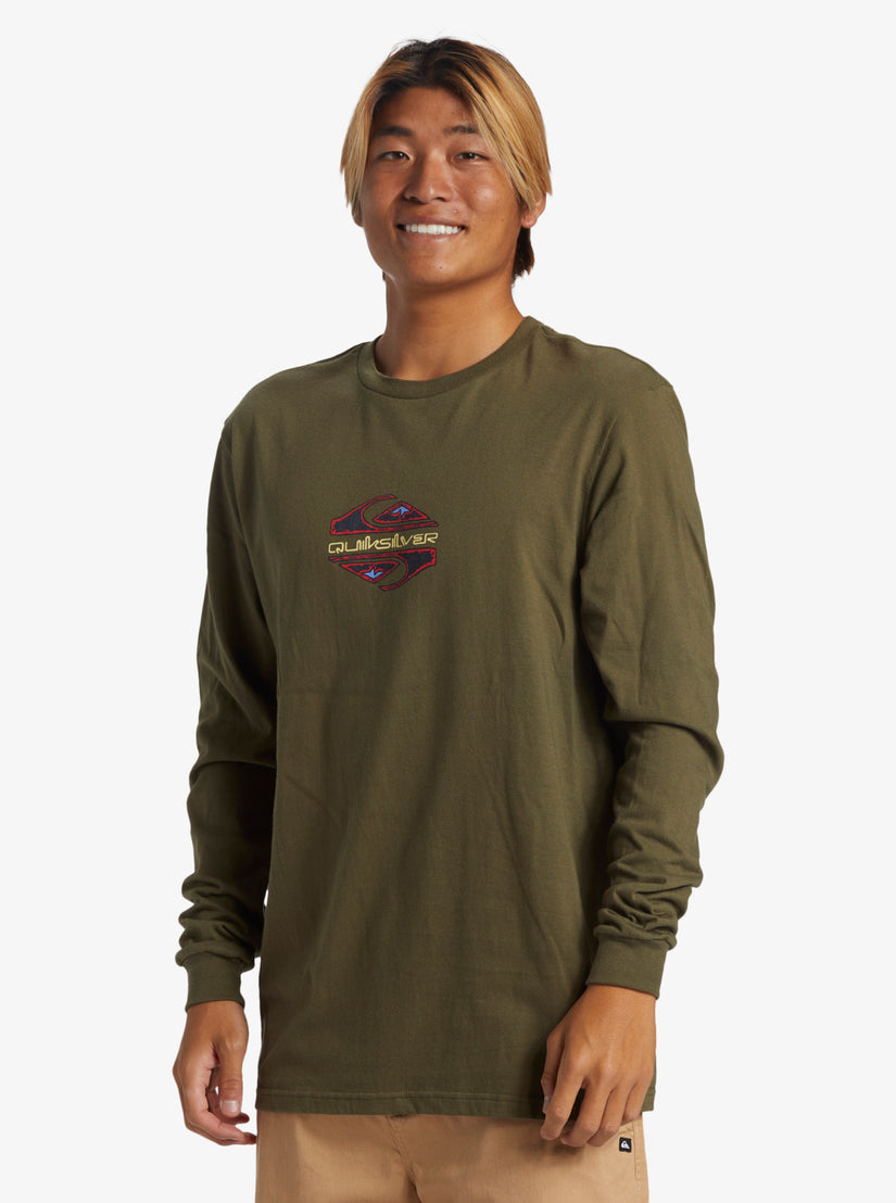 Diamond Long Sleeve T-Shirt - Grape Leaf