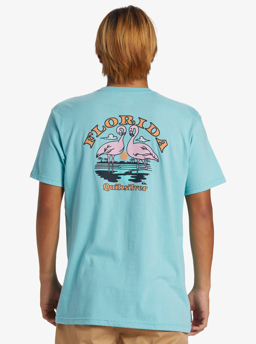 Florida Flamingo Country T-Shirt - Marine Blue
