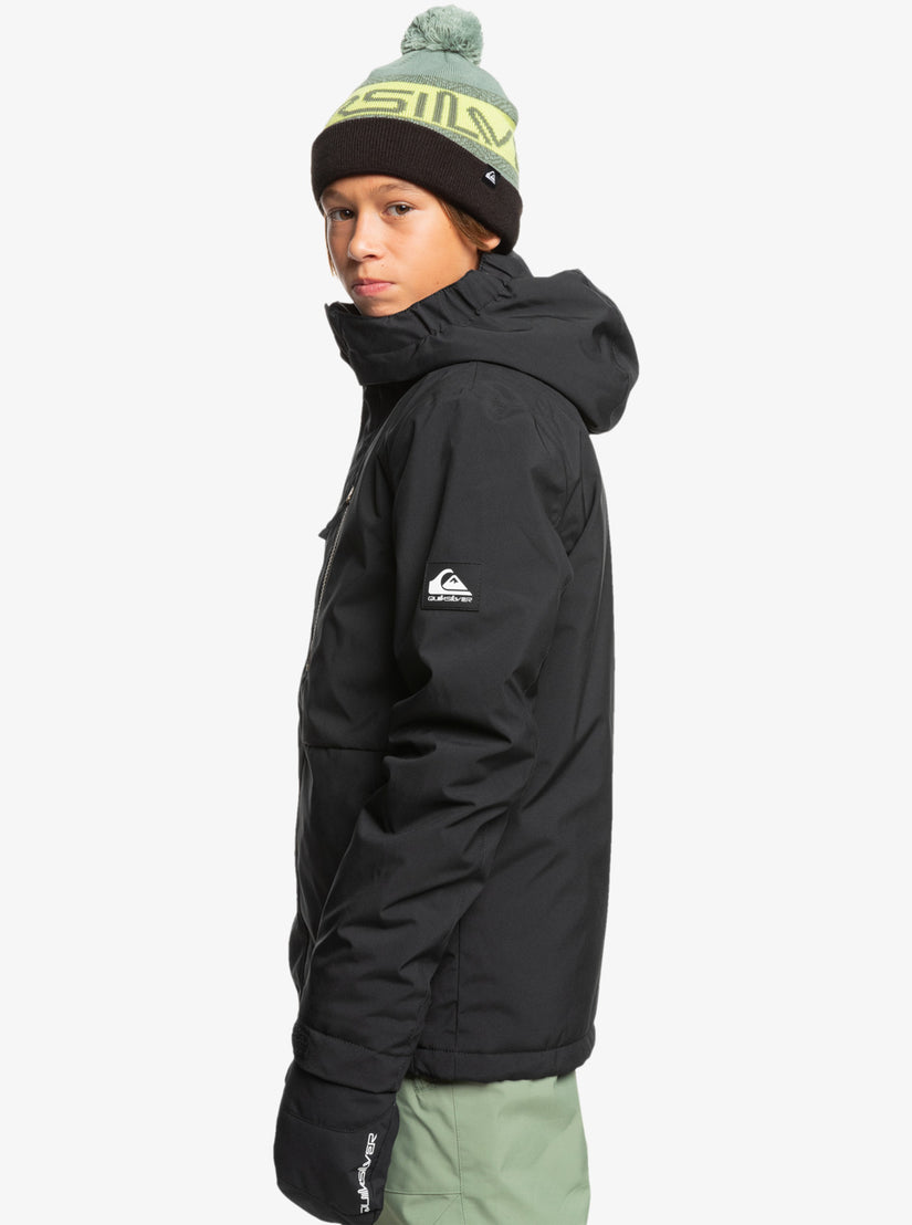 Boys 8-16 Mission Solid Insulated Snow Jacket - True Black
