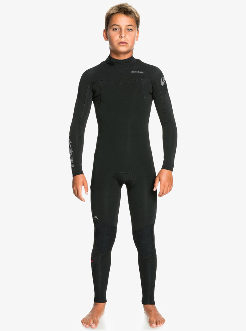 Boys 8-16 5/4/3mm Everyday Sessions Back Zip Wetsuit - Black