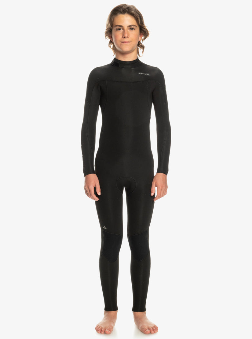 Boys 8-16 3/2mm Everyday Sessions Back Zip Wetsuit - Black