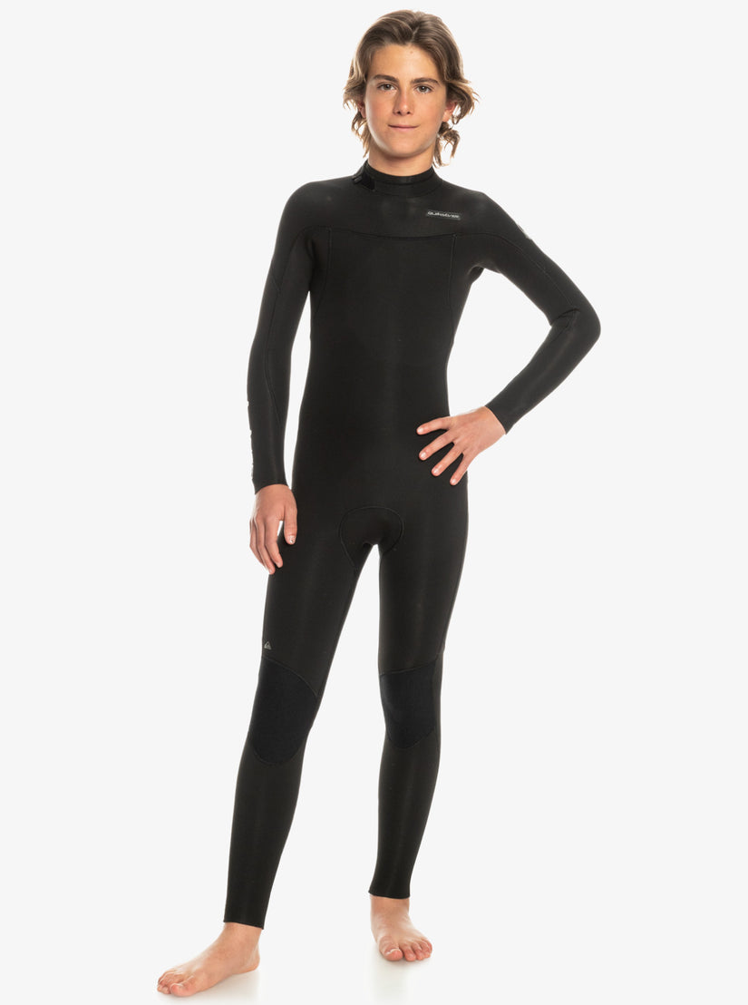 Boys 8-16 3/2mm Everyday Sessions Back Zip Wetsuit - Black