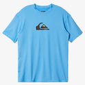 Boys 8-16 Solid Streak Short Sleeve Upf 50 Surf T-Shirt - Azure Blue
