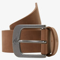 Main Street Faux Leather Belt - Chocolate Brown