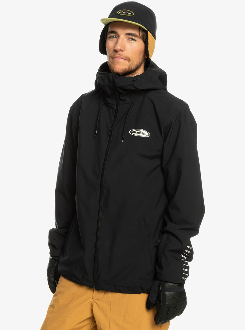 High In The Hood Technical Snow Jacket - True Black