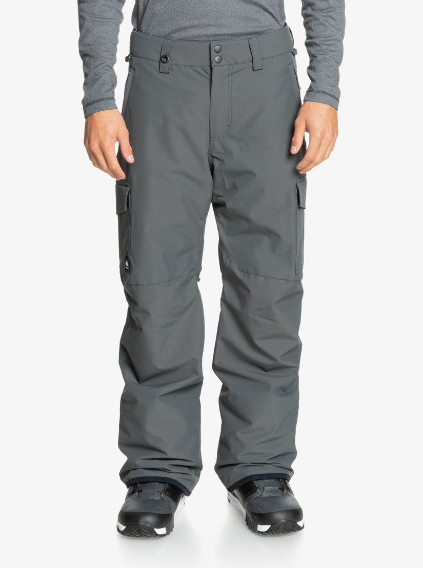 Porter Insulated Grey Snow Pants - Iron Gate