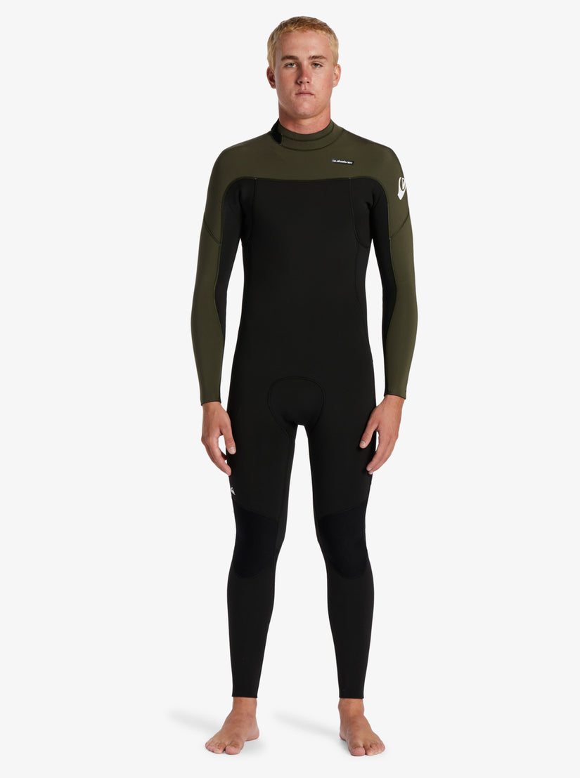 4/3mm Everyday Sessions Back Zip Wetsuit - Black/ Ash