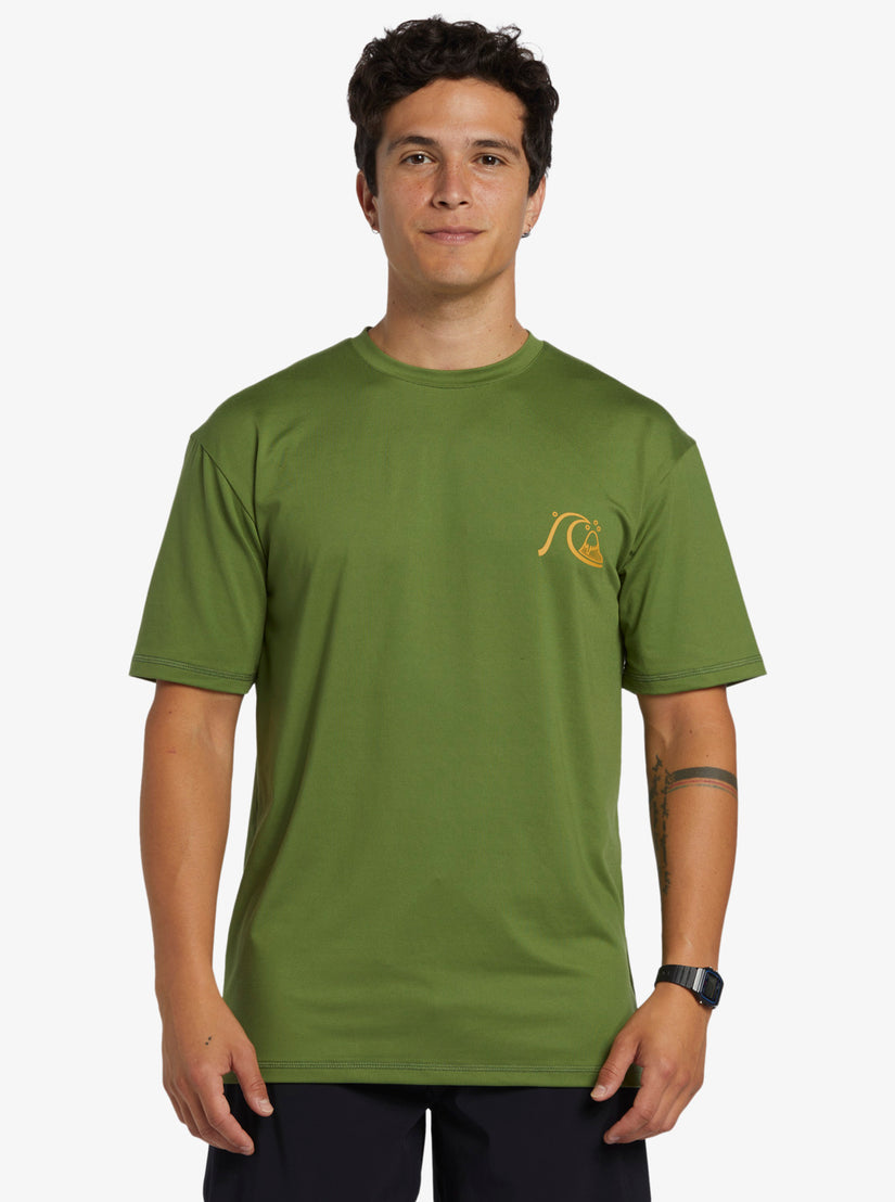 Mix Session UPF 50 Short Sleeve Surf Tee - Dill