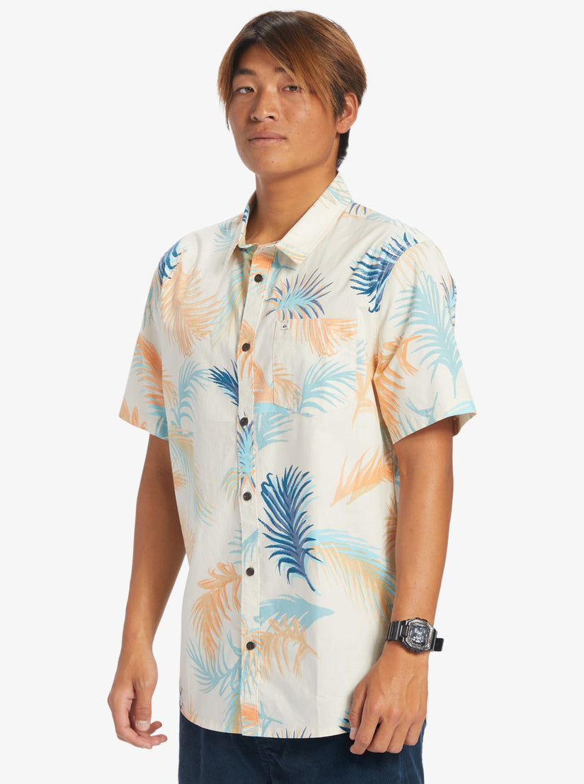 Tropical Glitch Short Sleeve Shirt - Birch Tropical Glitch