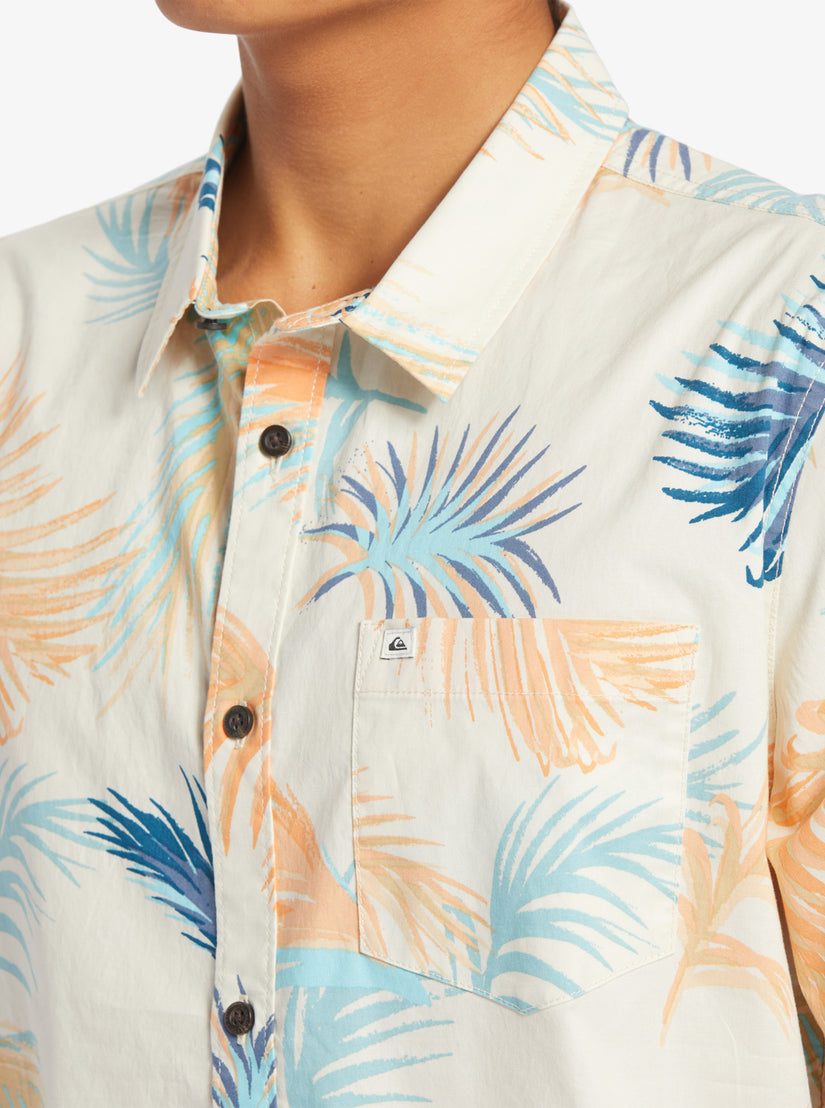 Tropical Glitch Short Sleeve Shirt - Birch Tropical Glitch